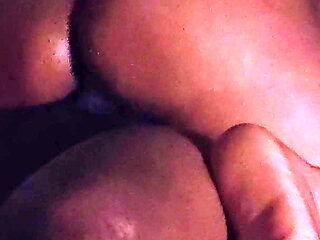 Hot Horny Woman in the Night Riding for Cum Inside.