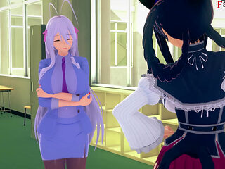 Rossweisse almost catch me fucking Akeno - DXD NTR Madness Series