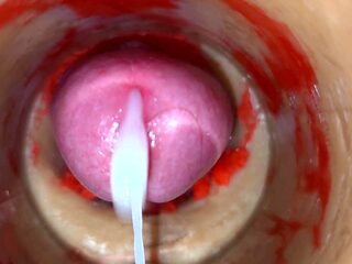 Camera deep inwards taut twat grips gigantic spunk blast 4k