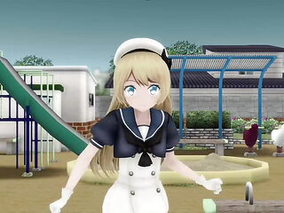 Cute Teen - Public Sexy Dance and Gradual Undressing