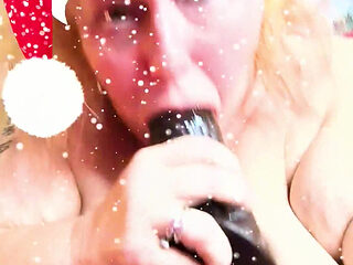 It's Snowing and She's Blowing N Cums a Flowing