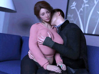 Lonely Horny Wife Tongue Kissing and Neck Caress - Big Boobs MILF Cheating Heart Problems