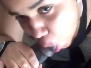 BBW redbone swallowing my dick