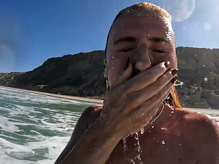 Facial at the Nude Beach