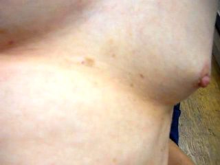 looking a wife's tit and cumming on her hard clit