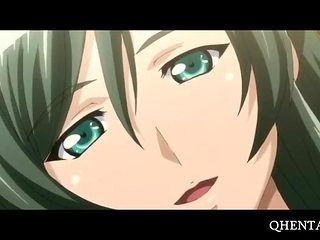 Aroused anime chick gets teased and fucked