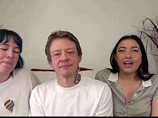 Hot MILFs take hard cocks in raw casting couch session