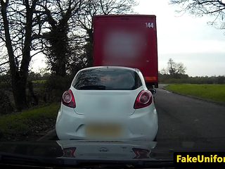 Redhead UK bird spunked on pussy outdoors