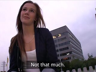 POV outdoor fuck with a public whore who CRAVES sex