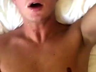 Twink gets a cum shower