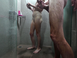 Being Fucked by a Stranger in a Public Shower Room
