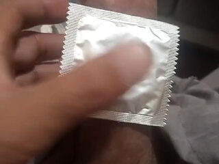Playing with my dick.