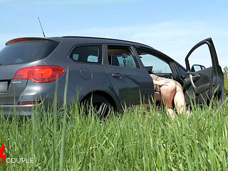 public dick flash, blowjob and sex with a beautiful hot girl