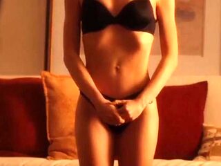 Lesbian lovers Yolanthe Cabau and her girlfriend seduce each other in a
