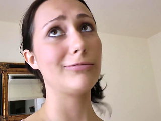 Pregnant Cutie Takes Titty Cumshot