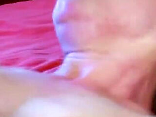 Nasty small tits brunette spayed on her chin