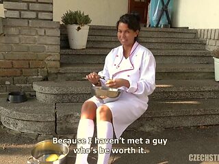Czech Streets 115 Cook with huge breast and mega clit