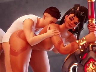 Cute Demon Waifu Backing Her Ass up on a Thirsty Gooner Cock