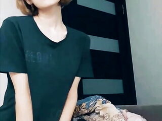 Cute Teen Bends Over and Shows Her Ass