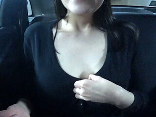 Join me as I take topless selfies during my taxi ride