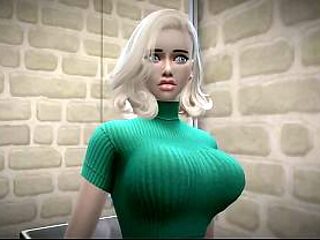 Stepmonster shares steamy shower sex in episode 59 of Part 3