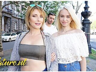 French Stepmom & Stepdaughter Share A Cock In Anal Threesome - Emma Klein And Arteya Dee