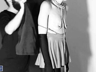 BDSM Lovers91: Submissive Slut Cums Hard in Bondage - Standing Orgasm & Squirting