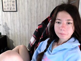 Shy brunette homemade amateur webcam teen