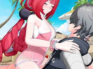 Secret Beach Sex with Yuzuha and Alice - Animated NSFW session
