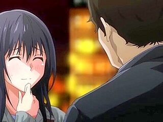 The old man who hung it is fucked by the teacher and given a blowjob at school and creampied