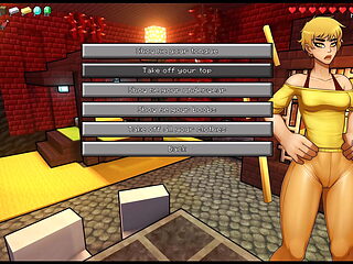 HornyCraft Minecraft Parody Hentai game PornPlay Ep.34 blaze caught undressing her cute pink panties