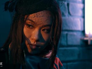 A guy fucked a hot Asian babe on the hood of a car.