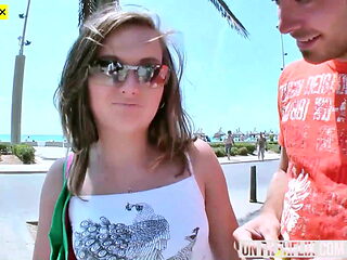 Outdoor Fuck For Cute Brunette