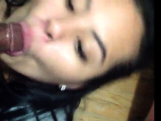 Mexican bitch sucks BBC good