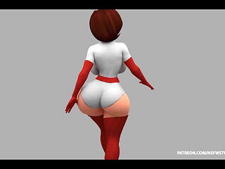 Helen parr -  The Incredible - 4K WALK