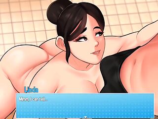 Chilling with two hot MILFs and my stepsister while doing house chores