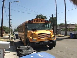 The Bus to school turns into a place of Sin and Orgasm !!! -