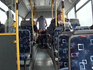 fucking a blonde right in the public bus