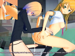 Kirino Kousaka - Horny sex in bus with Femboy (Oreimo)