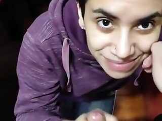 Quickie! Cum on Food - POV Blowjob & Cum on M&ms!