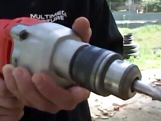 Wild brunette with curvy body has rough dp session at home