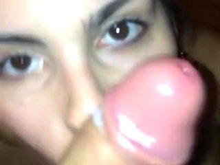 brunette lady works hard for her cum-cock-tail