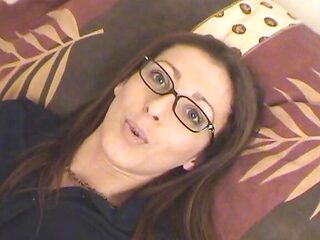 A brunette lady from France gets destroyed by her therapist