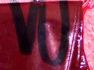 Mature mom dominates and binds her leather-clad fishnet slave in kinky