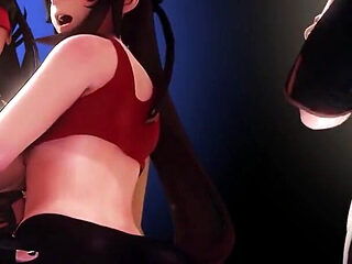 Hutao X Beidou Strap on Sex Genshin Impact Dragon Dildo Bad Dragon