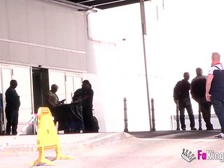 Hottie picked up in bus station. Fucks my nephew for 400€!!