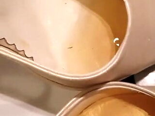 Pissing her shoes is always a pleasure