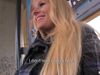 beautiful blonde babe offered money for sex