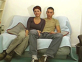 Gorgeous amateur young couple fisrt blowjob on camera