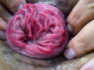 Sweet MILF shows off her big-bootyed hotness in anal fisting fun